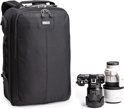 Think Tank Airport Essentials Backpack for Standard DSLR System, 300mm f/2.8/iPad/13 Laptop, Small