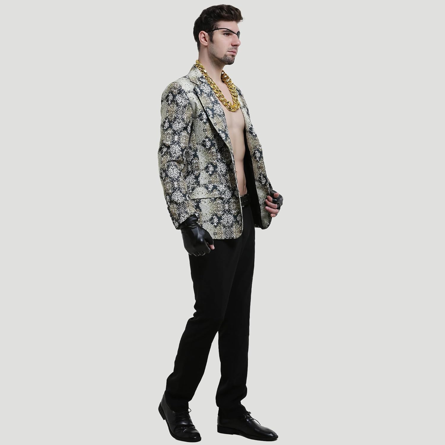 miccostumes Men's Dragon Cosplay Costume Snakeskin Jacket