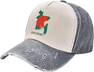 Flag Baseball Cap Washed Cotton Novelty Trucker Hat Adjustable