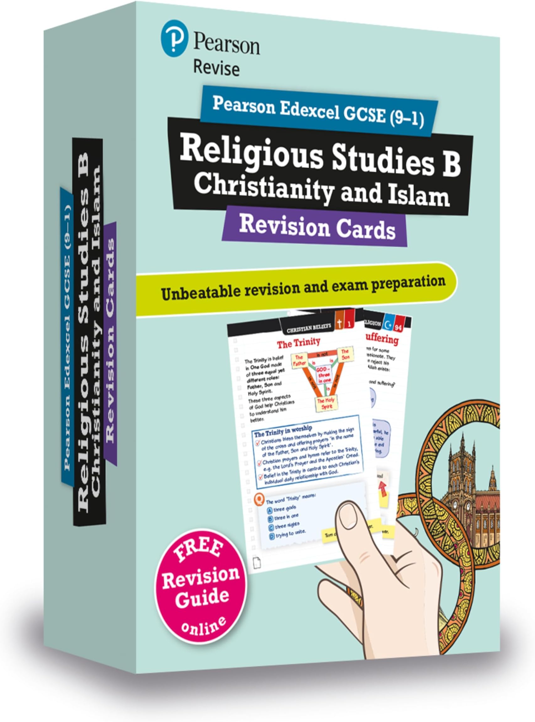 Revise Pearson Edexcel GCSE (9-1) Religious Studies Christianity & Islam Revision Cards: includes free online edition of revision guide (Revise Edexcel GCSE Religious Studies 16)