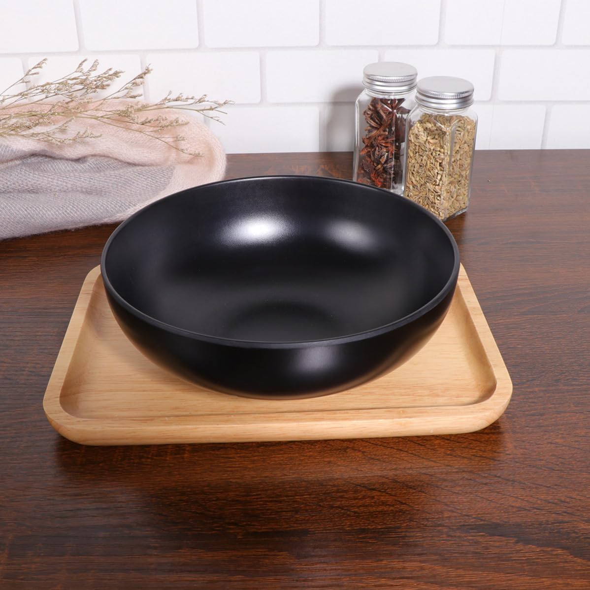 VICASKY A5 Melamine Asian-inspired Ramen Bowl for Indoor Restaurant Use