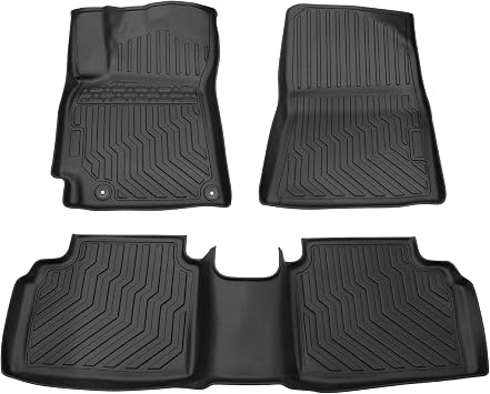Car Floor Mats for 2021-2023 Hyundai Elantra & 2022-2023 Elantra N Cargo Liners Carpet, All Weather TPE Rubber Custom Fit Car Mats Front & Rear 2 Row Mats, Black