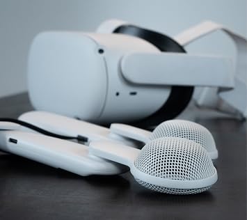 Logitech Chorus VR Off Ear Headset Meta Quest 2 - White | Designed for gaming and fitness, lightweight, open air immersive audio, flip to mute, USB-C passthrough