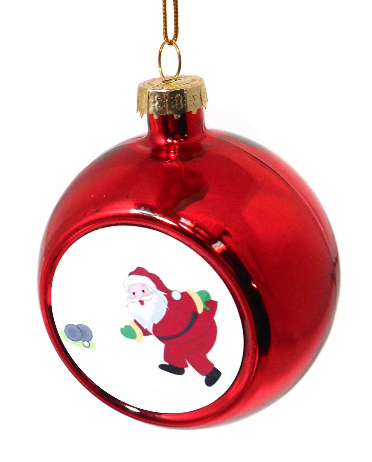 Sporting Figures Christmas Bowls Mini Bauble