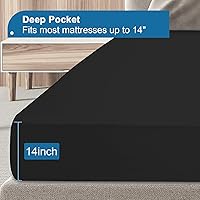 Vista 6 de Protector de colchón Queen impermeable, funda de colchón tamaño Queen, sábana ajustada suave y transpirable para cama con bolsillo profundo y banda