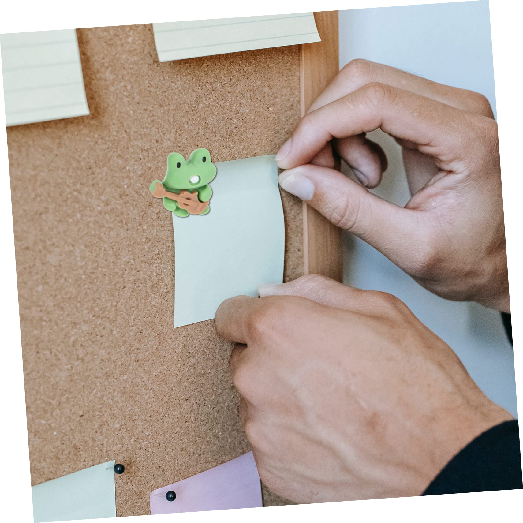 NUOBESTY 80stücke Cartoon Push Dekorative Reißzwecken Für Fotos Notizen Und -projekte Multifunktionale Tiermotiv-pinnadeln Mit Gitarrenfrosch-Design