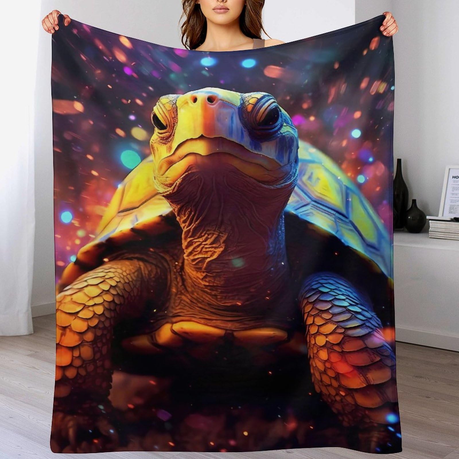 Couverture tortue pour voyager et se détendre sur le canapé en douceur