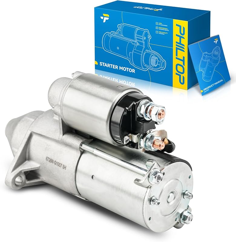 Motor de partida PHILTOP 6726N 12 V 1,2 kW para Chevrolet Aveo, Aveo5 e Daewoo Lanos – 1 unidade