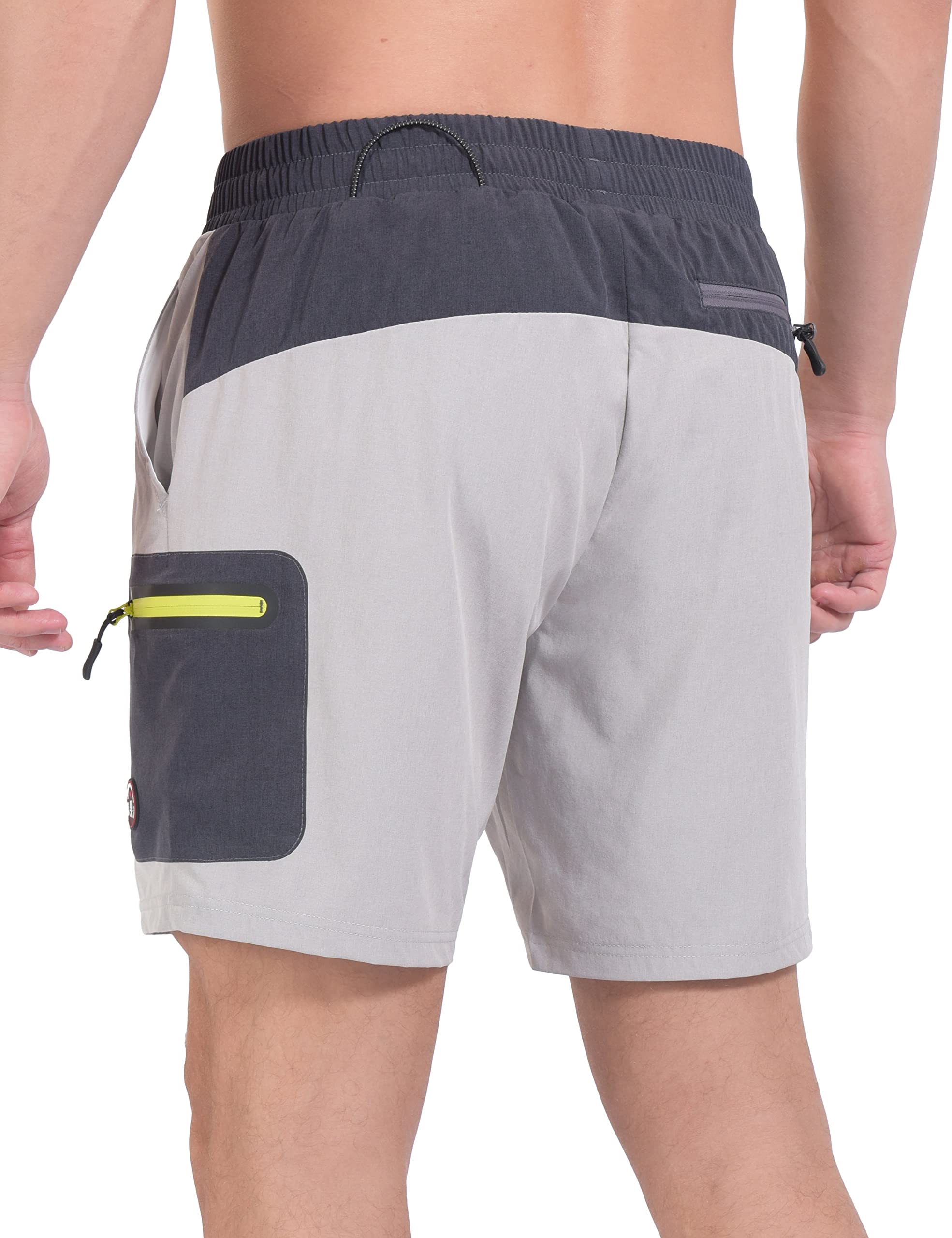 Little Donkey Andy Men's 7 Inches Quick Dry Golf Shorts Stretch Lightweight Hiking Shorts with Liner and Pockets