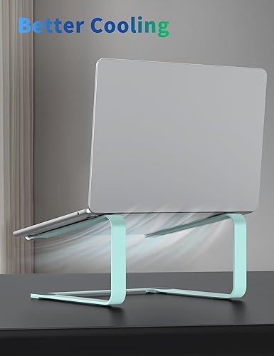 Miniatura 5 de SOUNDANCE Soporte para computadora portátil para escritorio, elevador de computadora de metal, soporte de PC pesado y estable, elevador ergonómico