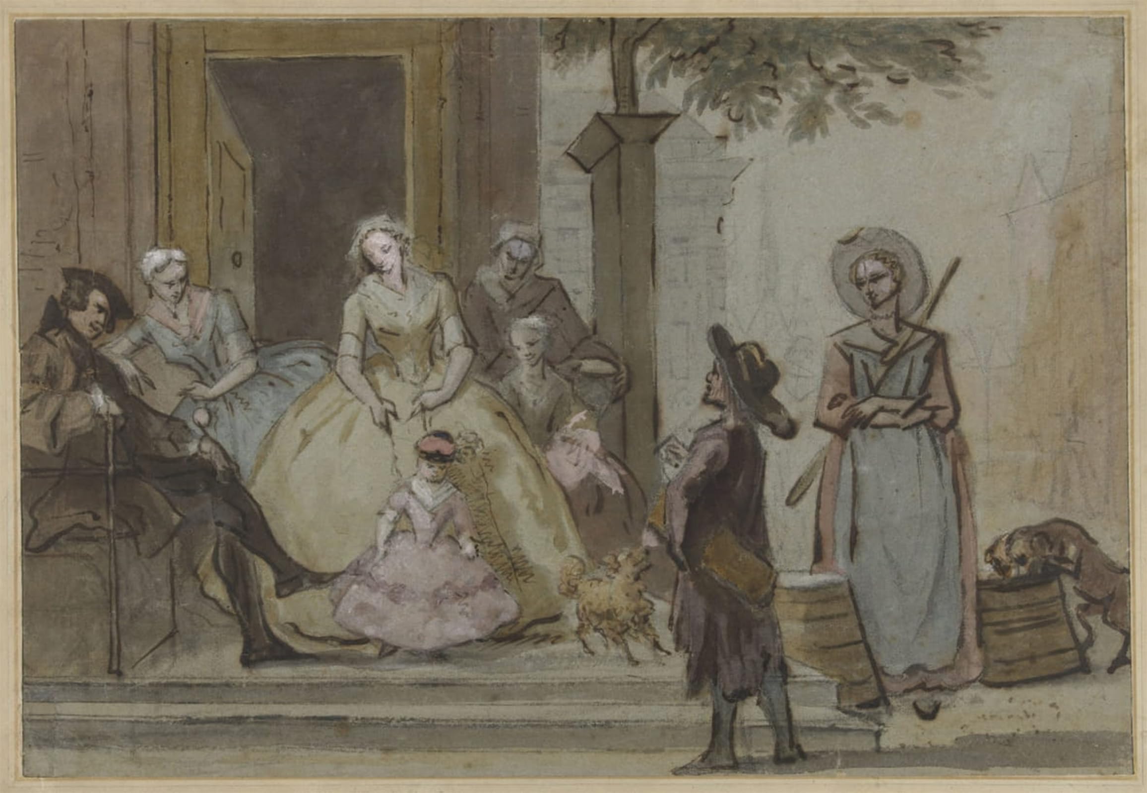 Tableaux Graffiti Art Mural Cornelis Troost poster salon chic 60x90cm - 5
