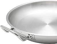 Vista 4 de Thunder Group Sartén de acero inoxidable, 14 pulgadas