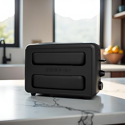 Black Silicone Toaster Cover & Crumb Catcher | Heat Resistant, Easy Clean, Fits Most Toasters & Sandwich Makers - View #4