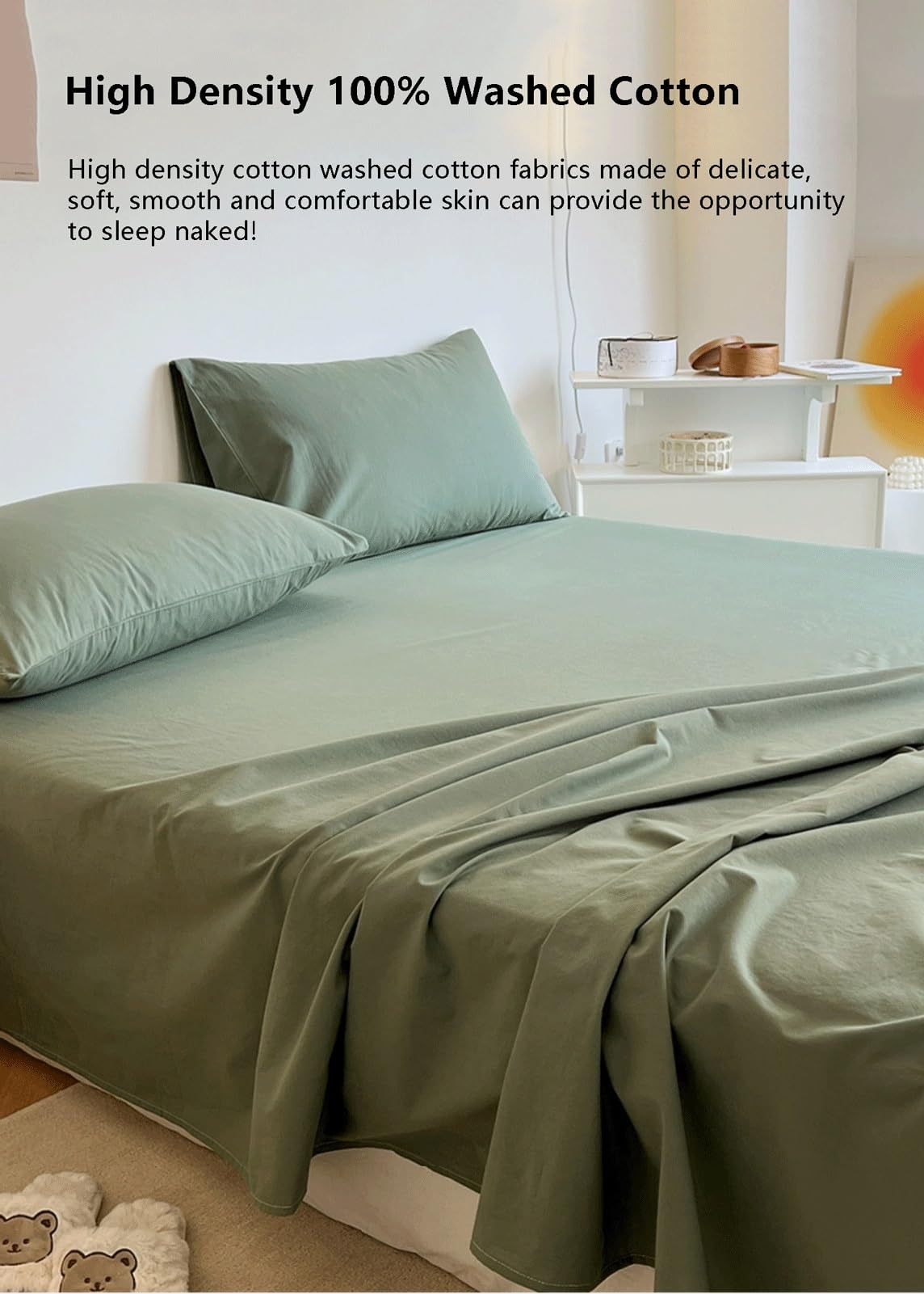 Juego de sábanas 100% algodón ultra suave para camas de 120/135 cm, 150/180 cm, 180/200 cm, gris nube 240 x 250 cm + 2 fundas de almohada de 48 x 74 cm