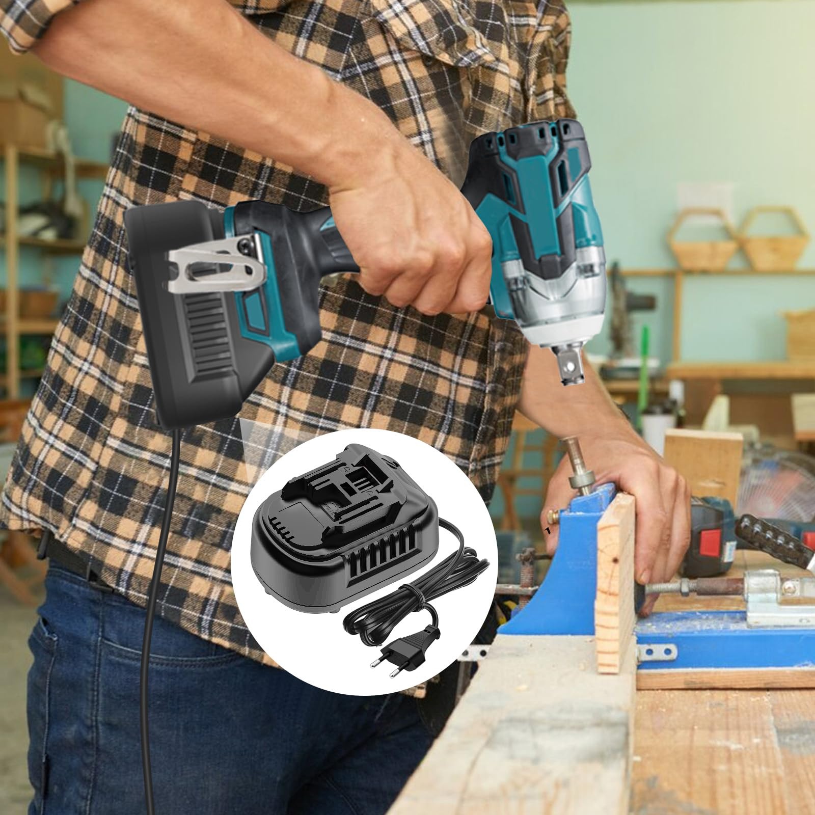 Convertidor de 500 W de CA a CC para herramientas eléctricas Einhell 18 V