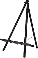 Vista 15 de Creative Mark Thrifty - Caballete de madera para pintar una sola unidad, peso ligero duradero, ángulo ajustable para dibujar y pintar, acabado