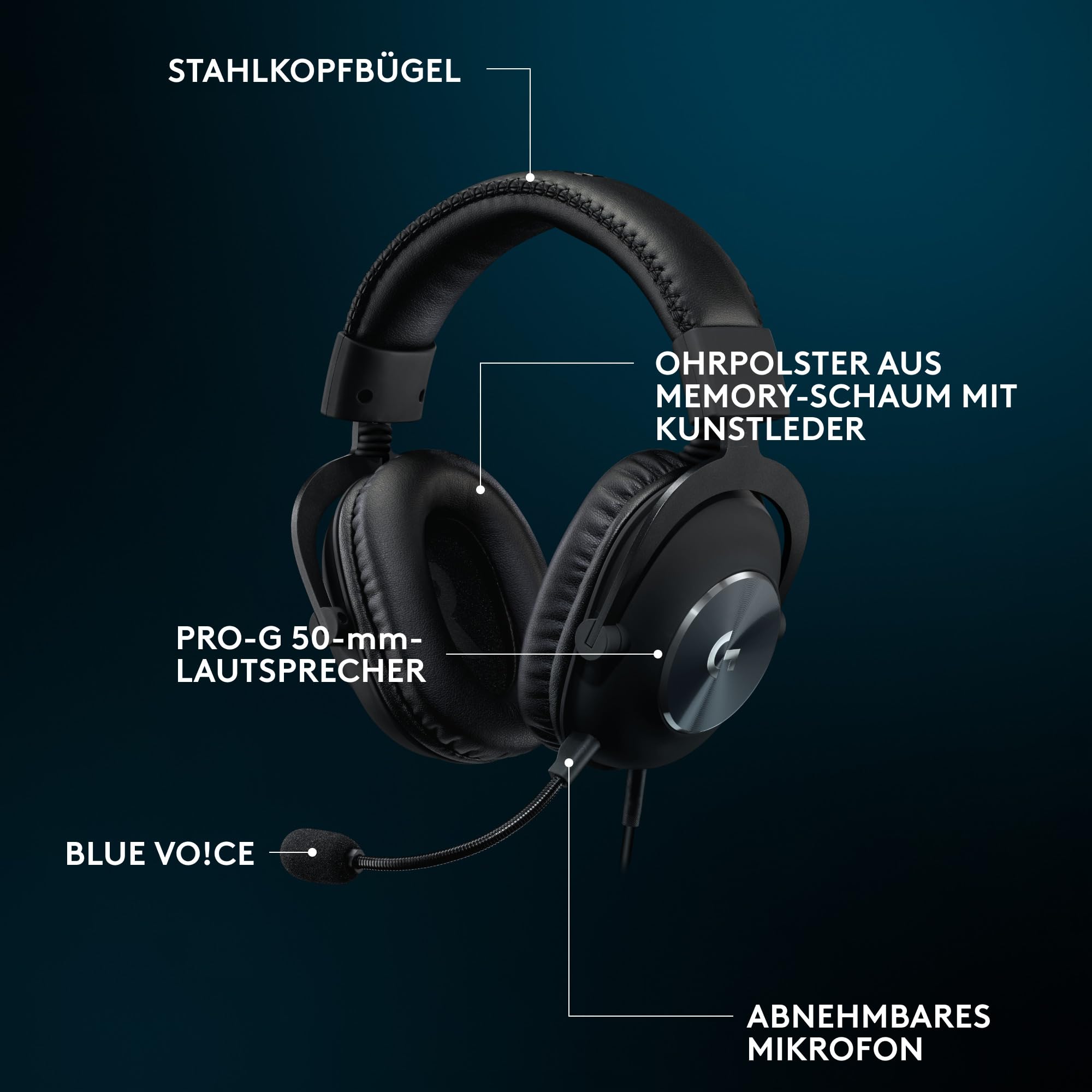 Logitech G Pro X SE kabelgebundenes Gaming-Headset mit Mikrofon, DTS Headphone 7.1, USB-DAC, Schwarz