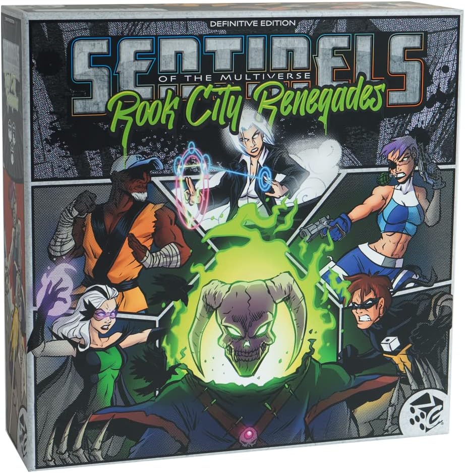 Greater Than Games | Sentinels of the Multiverse: Rook City Renegades | Cooperative Strategy Board Game Expansion | 1 to 5 Players | 30+ Minutes | Ages 14+