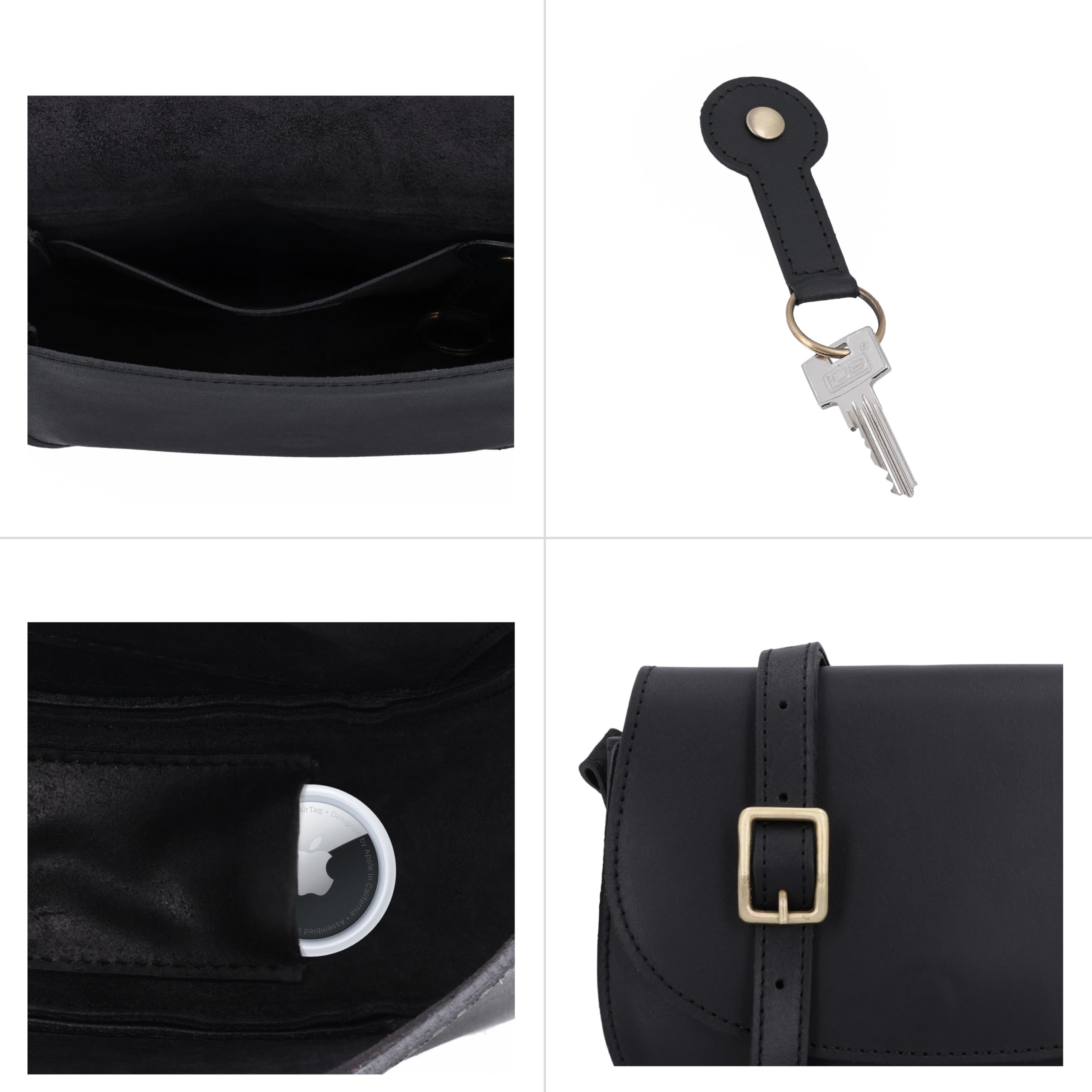 Gusti Elenor - Bolso bandolera de piel para mujer