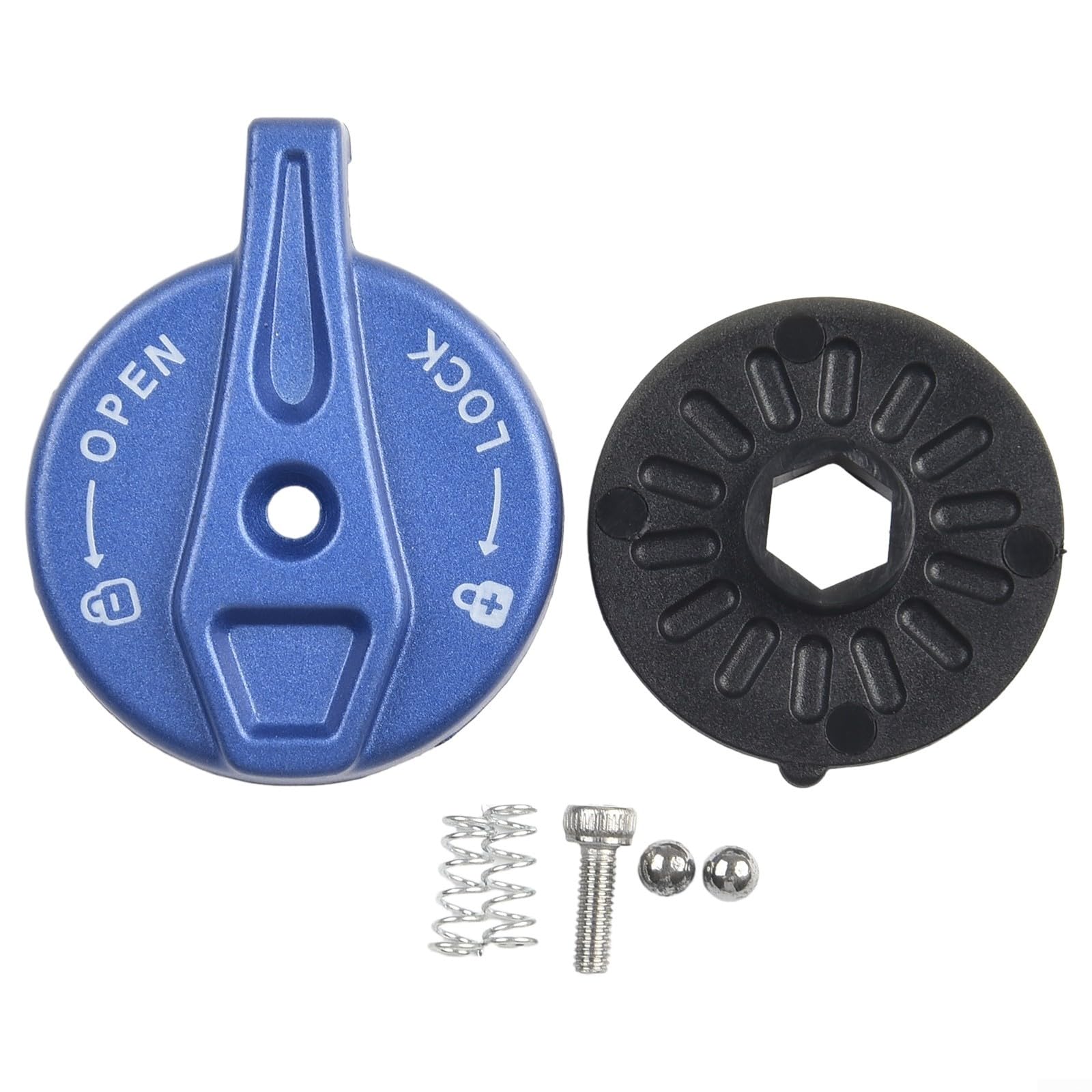 Besttoolifes Bicycle Front Fork Remote Lock Out Switch Cap Blue Zinc Alloy Replacement Part For Mountain Bike Suspension Fork Easy Installation