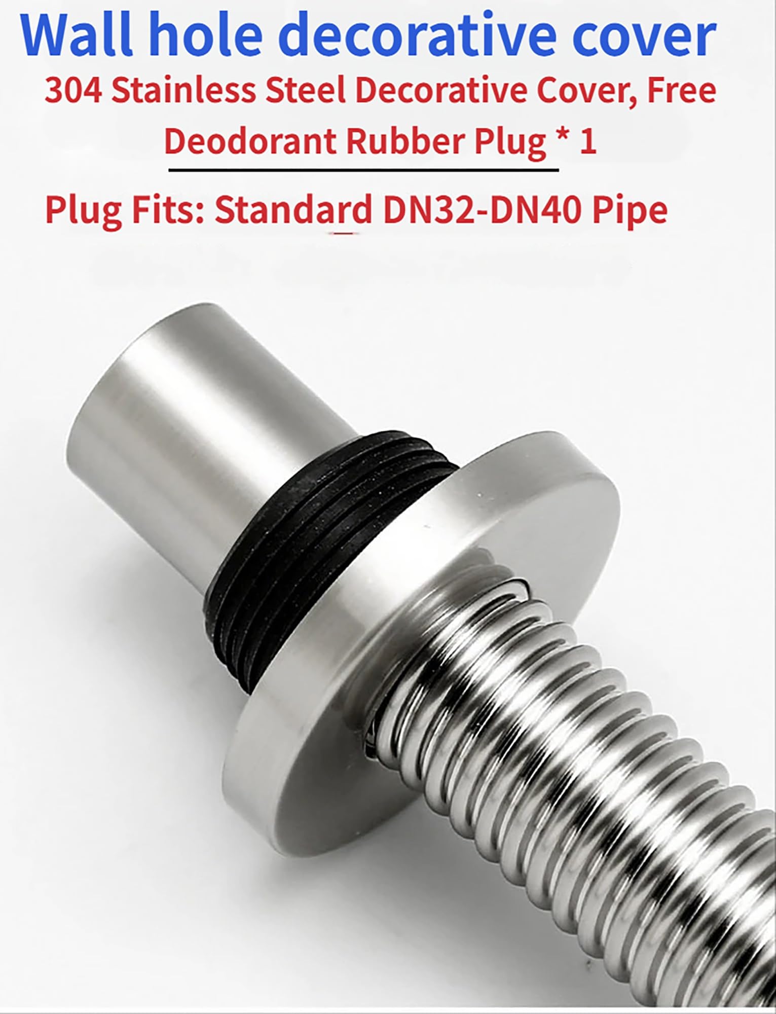 Kit de desagüe de fregadero de baño de acero inoxidable, tubo flexible de altura ajustable para lavabo