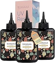 Clear and Hard UV Resin 300g,High Viscosity Transparent Resin UV Curing Resin for Jewelry, Keychains, Decoration and Coatings