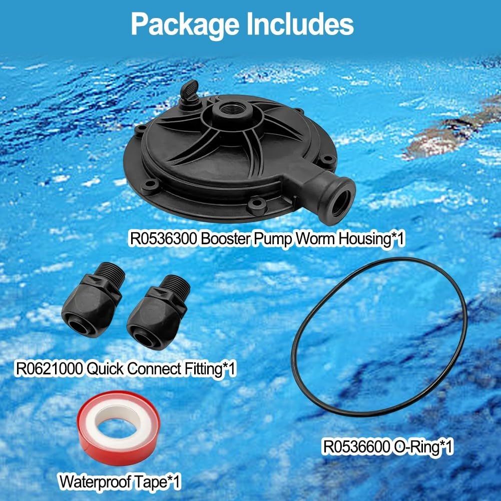 Voluta di ricambio per pompa booster POLARIS PB4-60 R0536300 pompa a voluta alloggiamento pompa per piscina parte di riparazione con scarico e kit O-Ring Set in acciaio legato