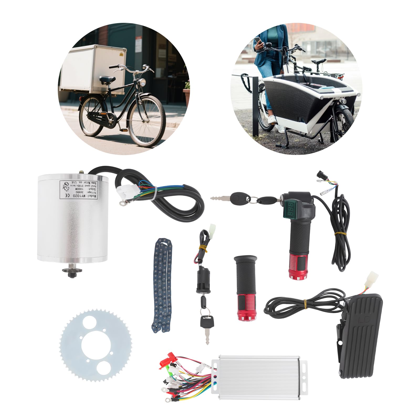 48-72 V elektryczny silnik bezszczotkowy, zestaw 3000 W, kontroler do konwersji