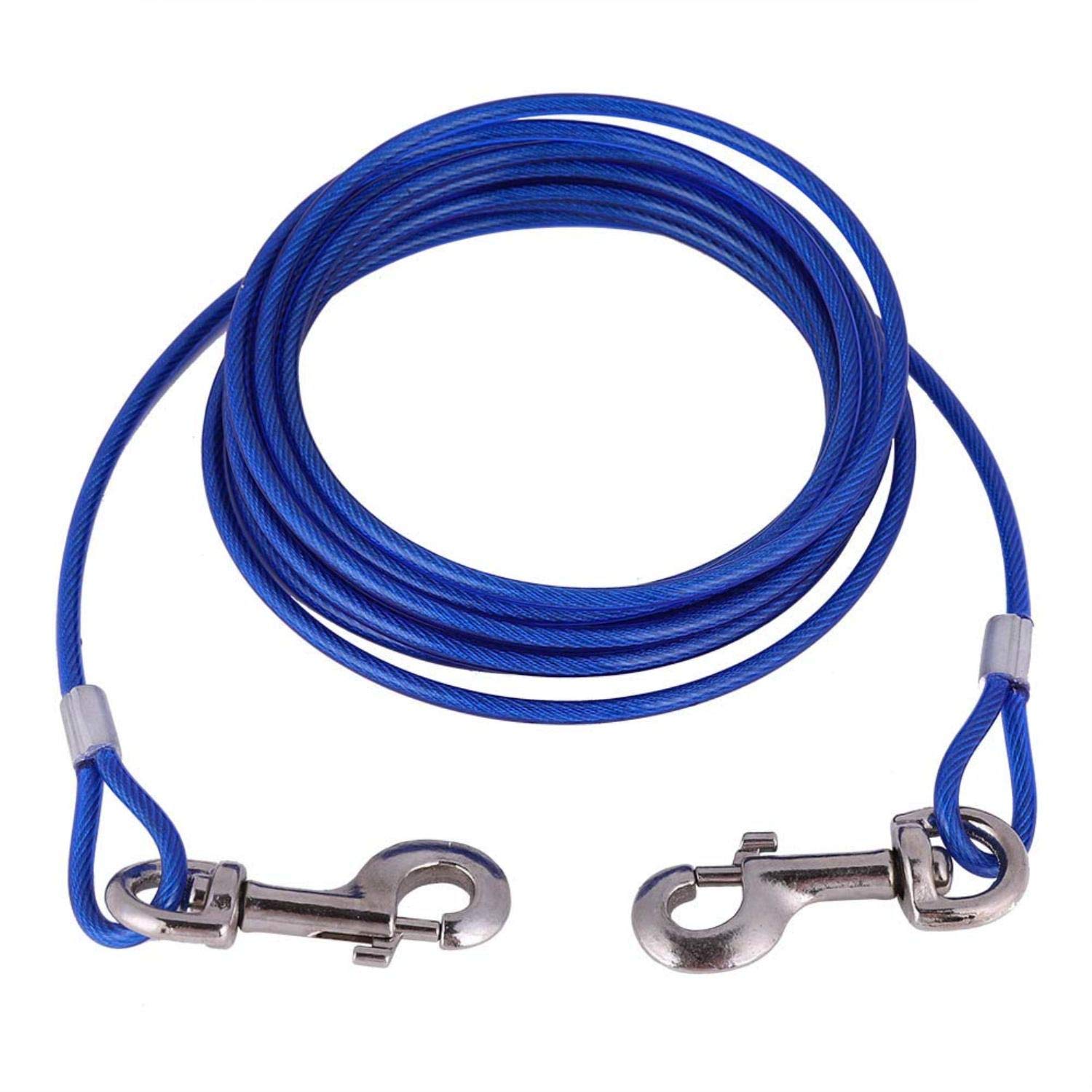 Smarty Pet Tie Out Cable for Medium & Large Dogs (Color May Vary) (15Ft Blue) (B08P2Y8L8P) Amazon Price History, Amazon Price Tracker