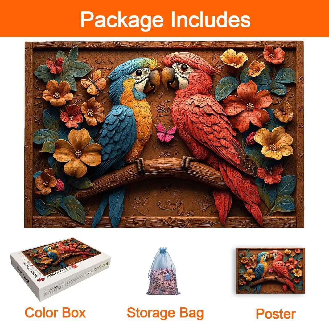 Puzzle Uccello, Puzzle 2000 Pezzi Adulti per Decor, Regalo Donna/Uomo -8732