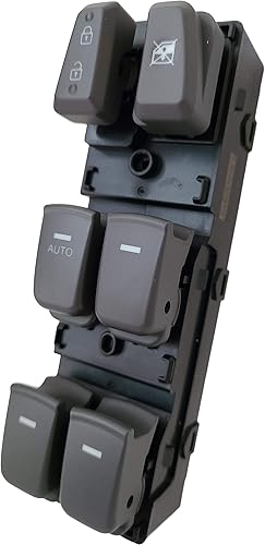 SWITCHDOCTOR Interruptor maestro de ventana para Hyundai Sonata 2011-2014 (gris)
