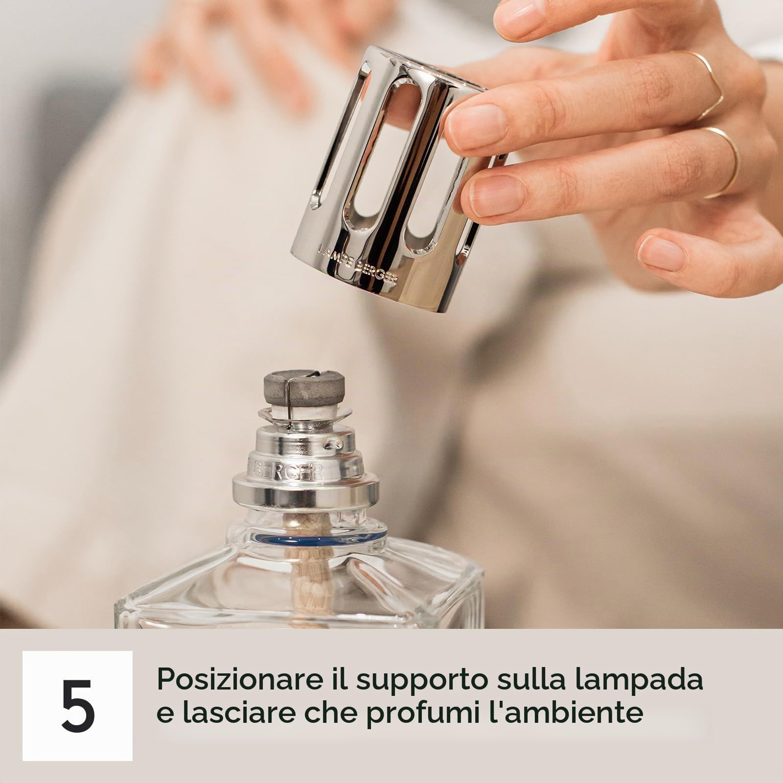 Lampe Berger Zest of Verbena Home Fragrance, Plastica, Grigio, 25 x 14.5 x 21