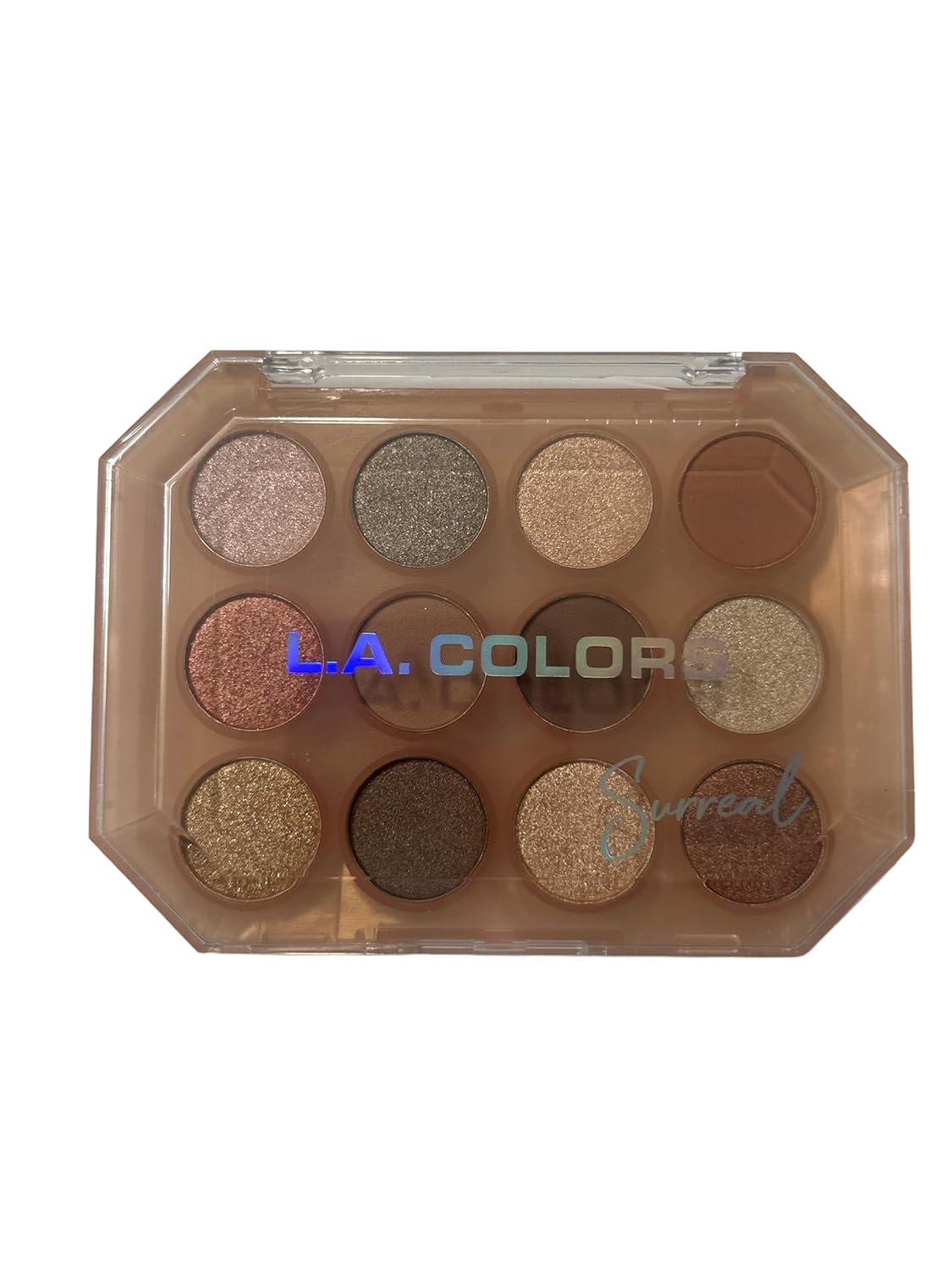 Amazon.com : L.A. COLORS 12 Color Eyeshadow Palette, Surreal C69012 ...