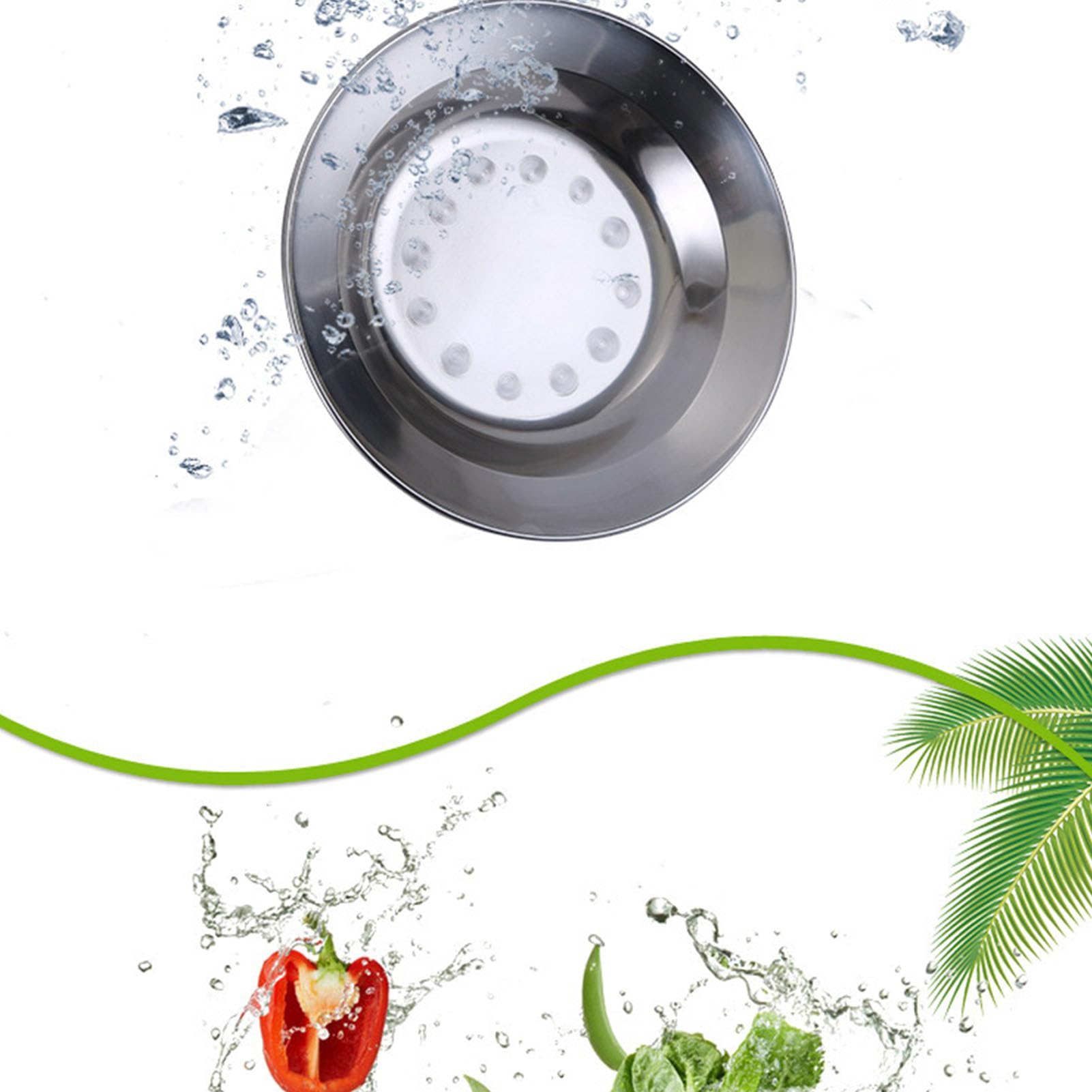 Stainless Steel Plates, Round Dinner Metal Plates Reusable Dinner Dish for Eating Serving Camping Outdoor (S 10x7x4cm / 3.9x2.8x1.6in)