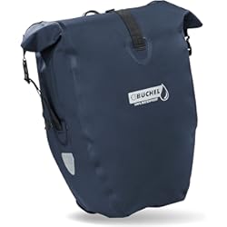 Alforjas Bicicleta Mtb Büchel Bolsa de Bicicleta para portaequipajes, 25.4 l, 100% Impermeable, con asa y Correa de Hombro, portaequipajes, Bolsa de portaequipajes, Bolsas traseras