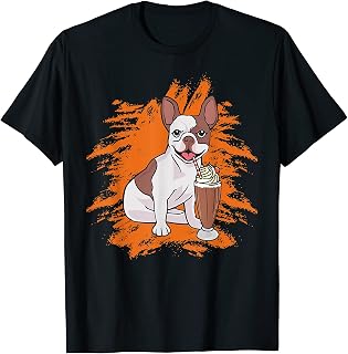French Bulldog Milkshake Chocolate Dessert Sweet Tooth Cream T-Shirt