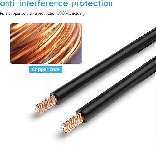 Miniatura 3 de EKYLIN Cable de extensión de video de 65 pies y 65.6 ft para aviación de 4 pines para cámara de visión trasera CCTV, camión, remolque, autocaravana,
