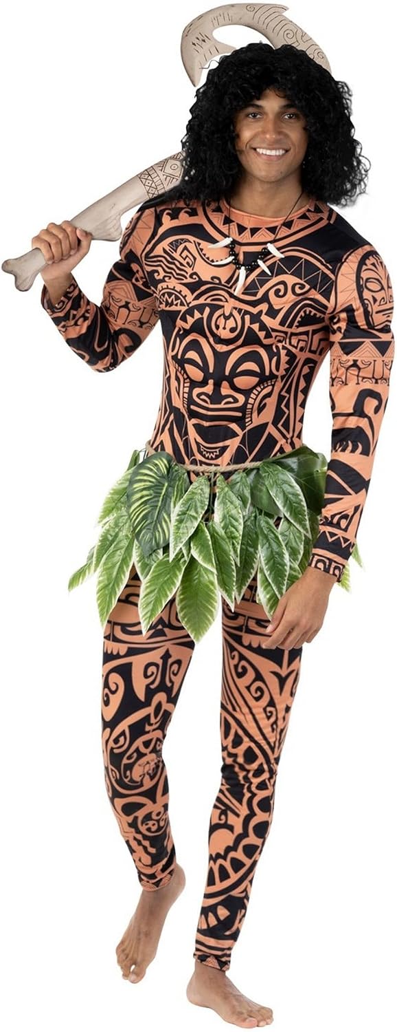 Morph Maui Costume for Men, Hawaiian Tattoo Costumes, Maui Costume Adult, Fancy Dress For Adults, Adult Halloween Costumes