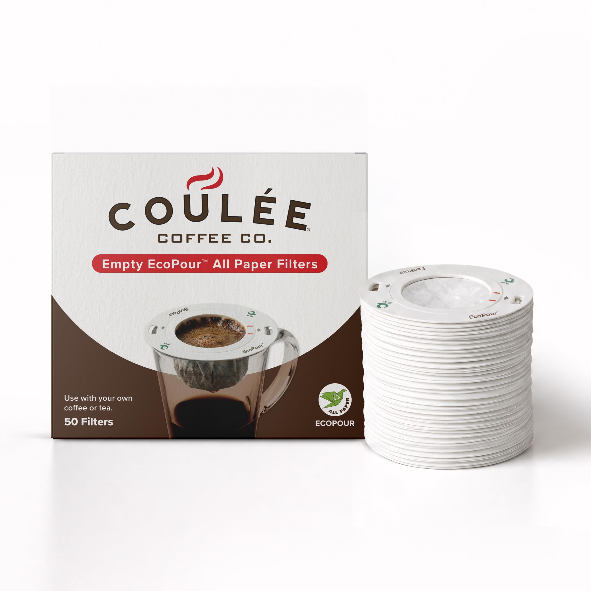 EcoPour Coffee Filters - Compostable & Sustainable -1 EcoPour Coffee Filters - Compostable & Sustainable -1