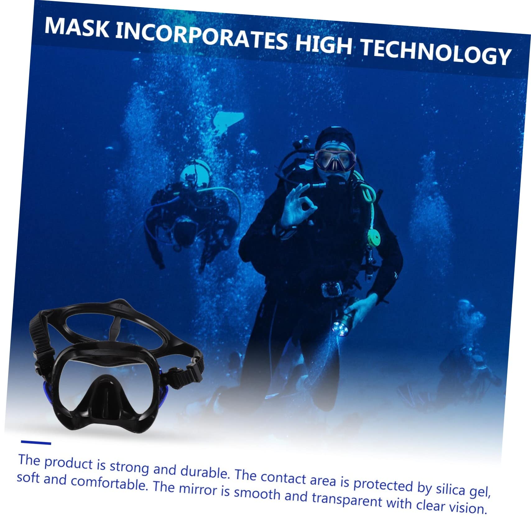 NULYLU Snorkeling Goggles Diving Mask Snorkel Mask Adult Set Snorkel for Scuba Diving Gear Comfortable Impact Resistant Easy to Use