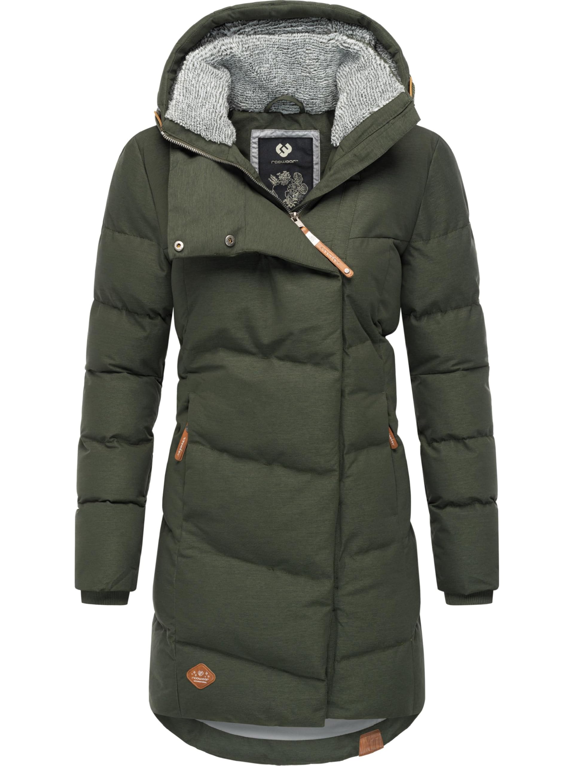 Ragwear Waterproof Women's Winter Coat, Warm Quilted Coat, Long, with Hood, Pavla Intl, XS-6XL, XXL