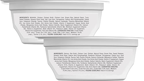 Miniatura 2 de Blue Buffalo Tastefuls - Paquete variado de platos individuales sin cuchara, paté de comida húmeda para gatos, 2.6 onzas, bandejas de paquete doble,