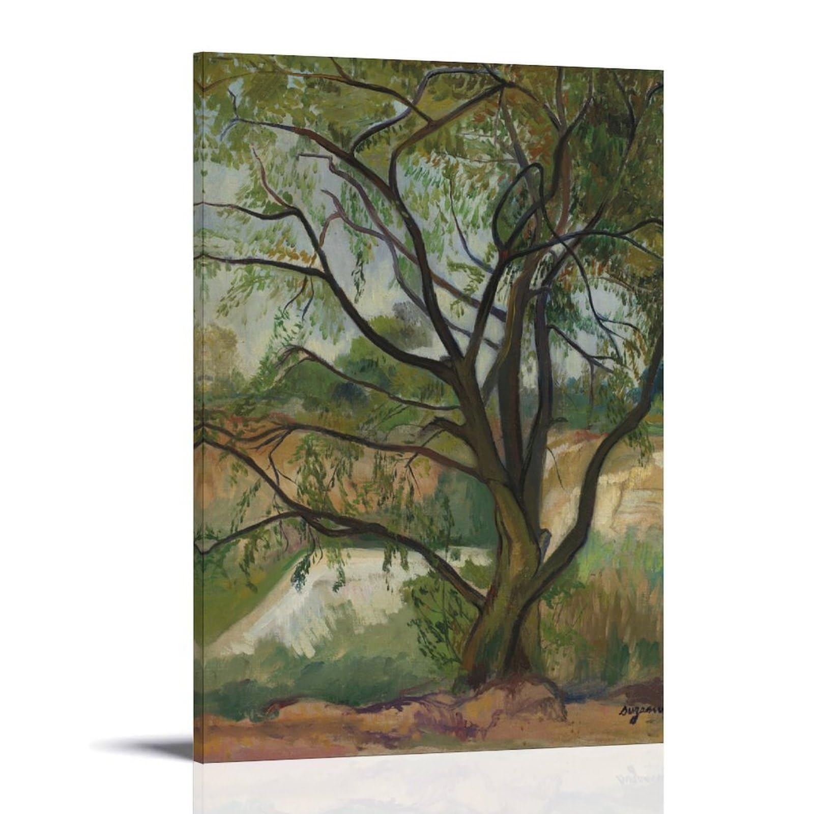 generisch The Tree by Suzanne Valadon Impresiones en Lienzo Modernas, Cuadros Decorativos Para Habitaciones de Niños o Niñas, Murales para Salón Y Pinturas Con Motivos Festivos 45 x 45 cm