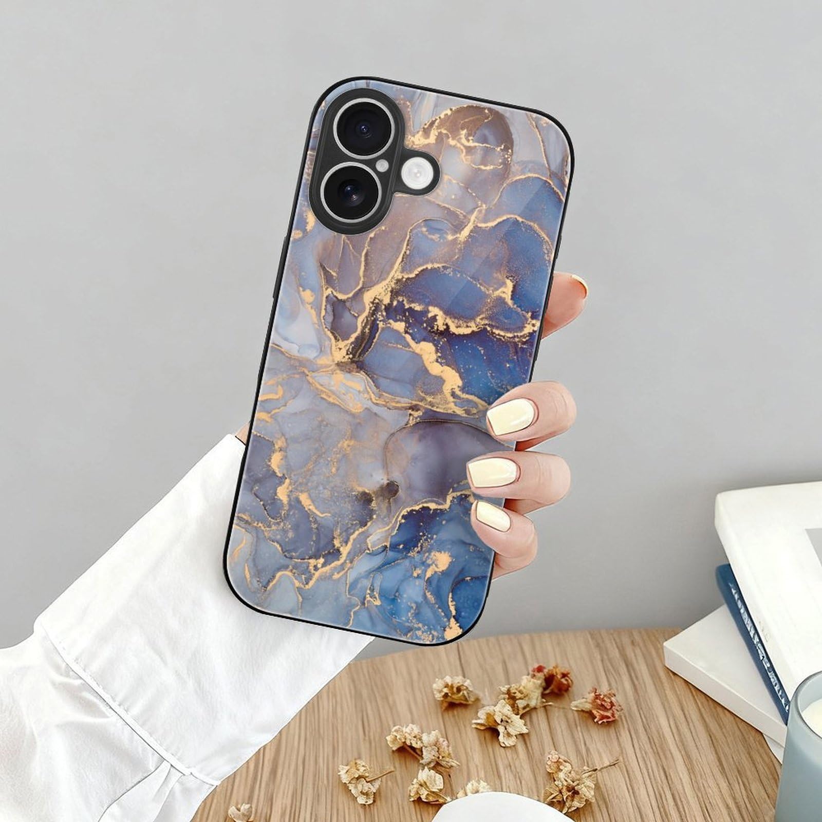 Amazon.co.jp: iPhone17用ケース マーブル 大理石風 個性 抽象