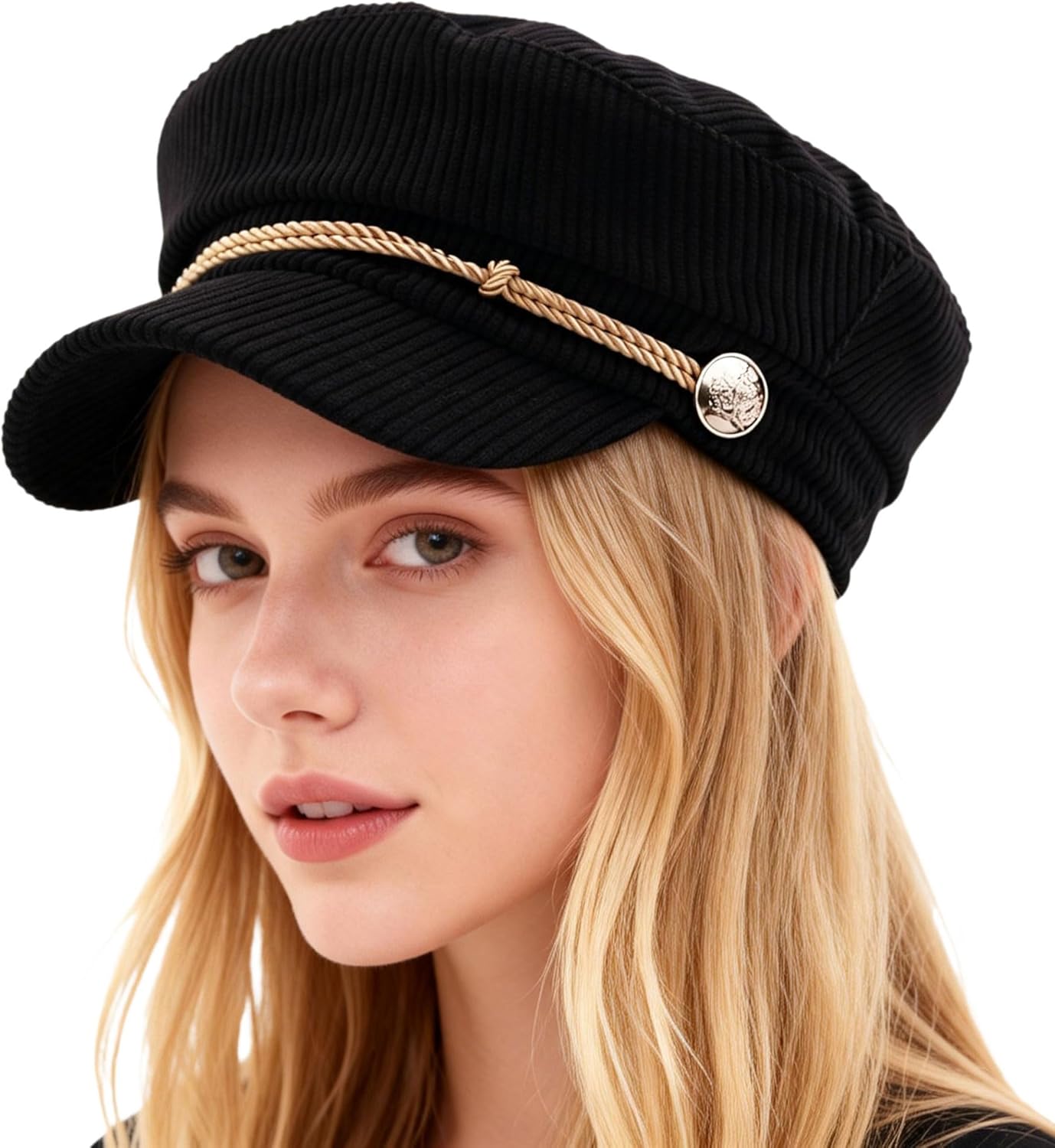 Womens Retro Corduroy Ivy Newsboy Paperboy Cabbie Gatsby Painter Hats Caps