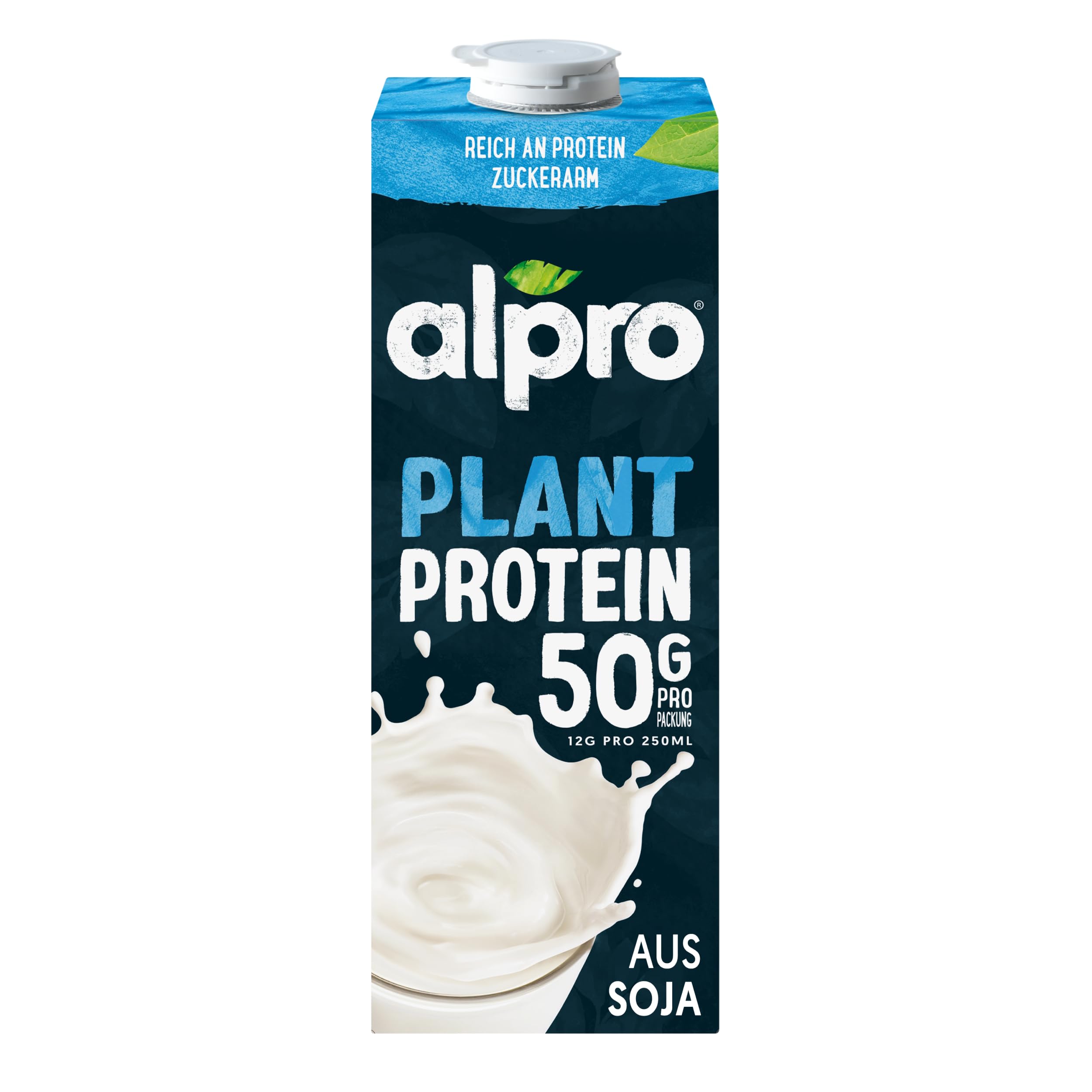 Alpro Proteindrink Natur 8 x 1L pflanzlich laktosefrei zuckerarm proteinreich
