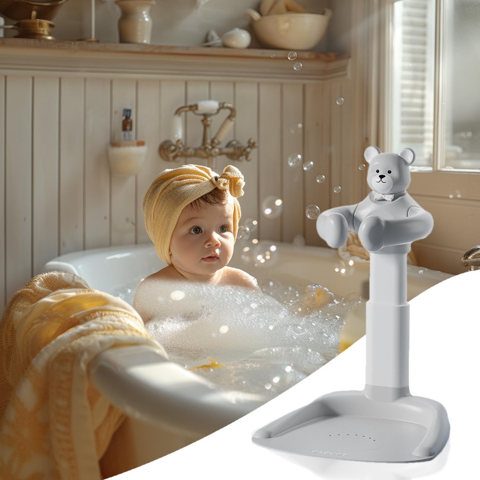 Supporto da bagno per, supporto per bagnetto | Supporto per bagnetto Base antiscivolo In piedi,Maniglia per sedia da bagno con maniglia per sedia portatile regolabile per la mamma