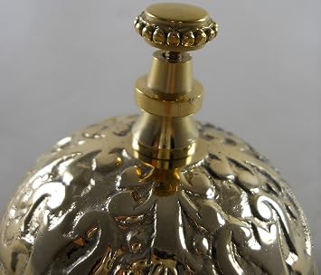 Treasure Gurus Solid Brass Desk Ring for Service Call Bell