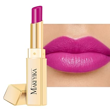 MAKI YIKA Moisture Purple Lipstick for Women Hydrate Tinted Lip Balm | Sheer Red Lipstick for Dry Cracked Lips Glossy Lip Tinted for Christmas,MA068 Rose Love