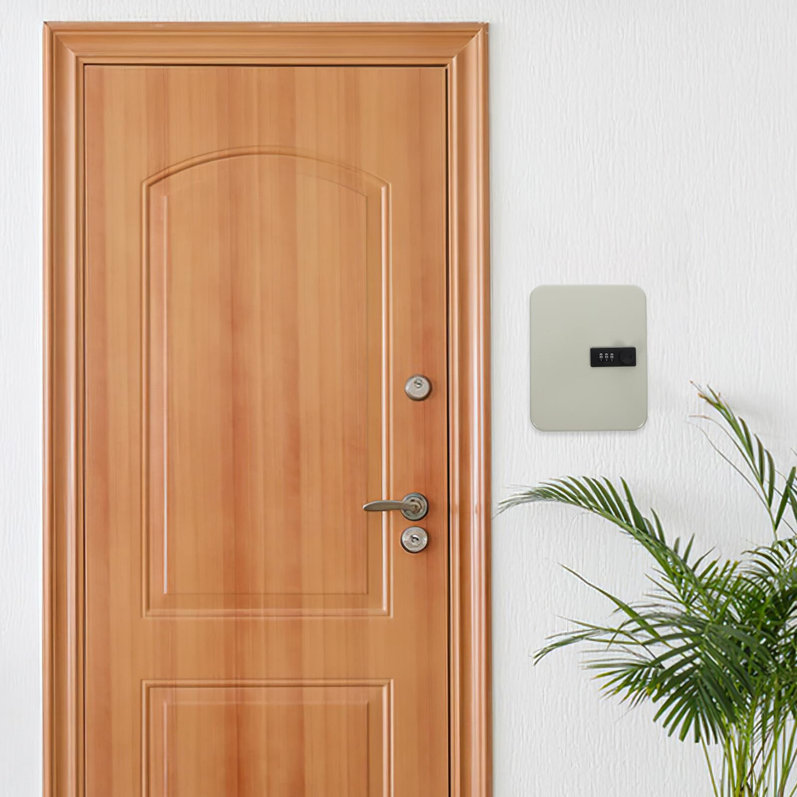 Alipis Schlüsselschrank aus Stabilem Eisen mit Zahlenschloss Wandmontage Schlüsselaufbewahrung Box für Haus Büro Vermietung Sichere Schlüsselorganisation